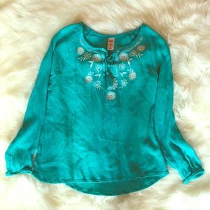 Justice Aqua Spring Blouse